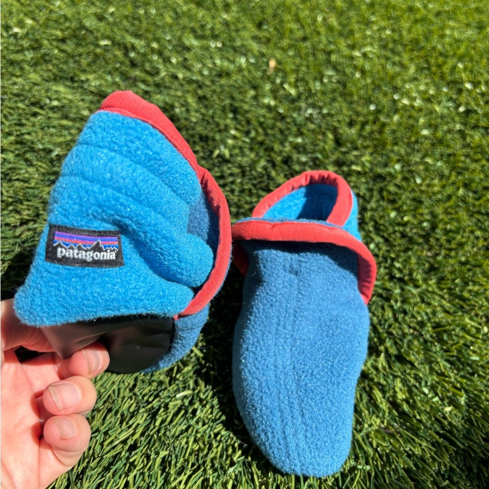 Patagonia Blue and Red Baby Walker Shoes